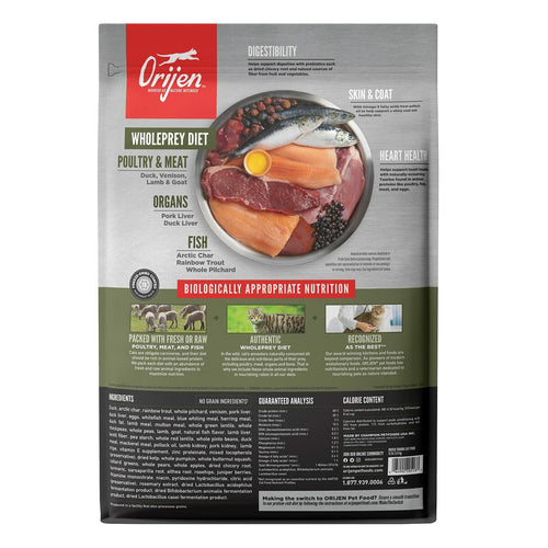 Aliments pour chat Orijen Tundra Adulte Poisson Veau Canard Sanglier Chèvre 5,4 kg