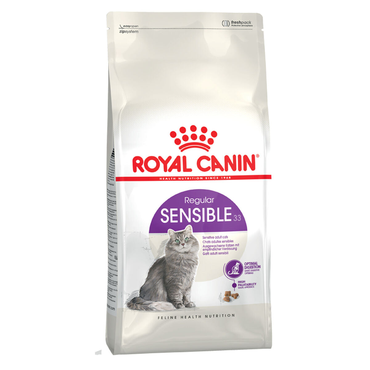 Aliments pour chat Royal Canin Sensible 33 Adulte Poulet Riz 4 Kg