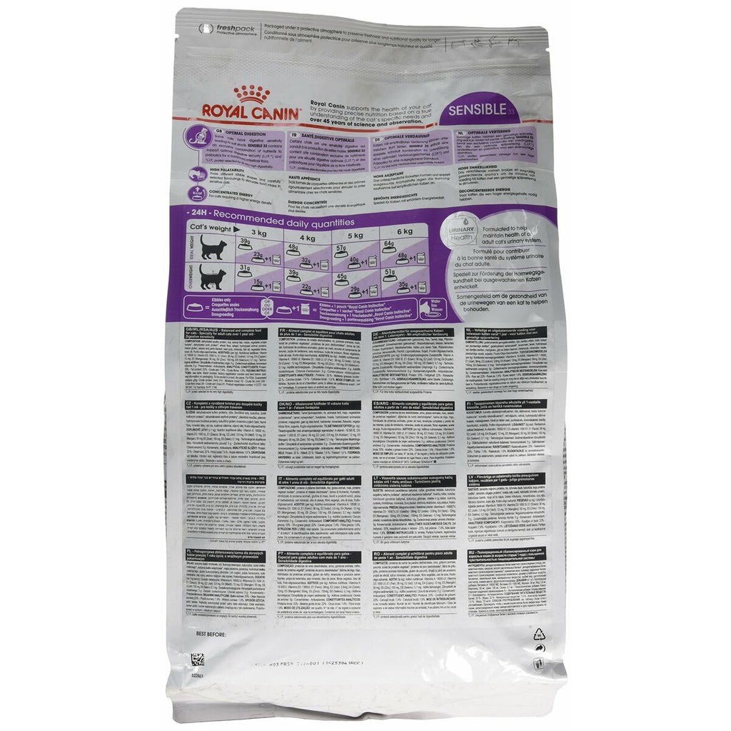 Aliments pour chat Royal Canin Sensible 33 Adulte Poulet Riz 4 Kg