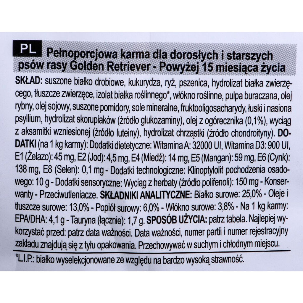 Nourriture Royal Canin Golden Retriever Adult Adulte Poulet Viande 12 kg 12,5 Kg