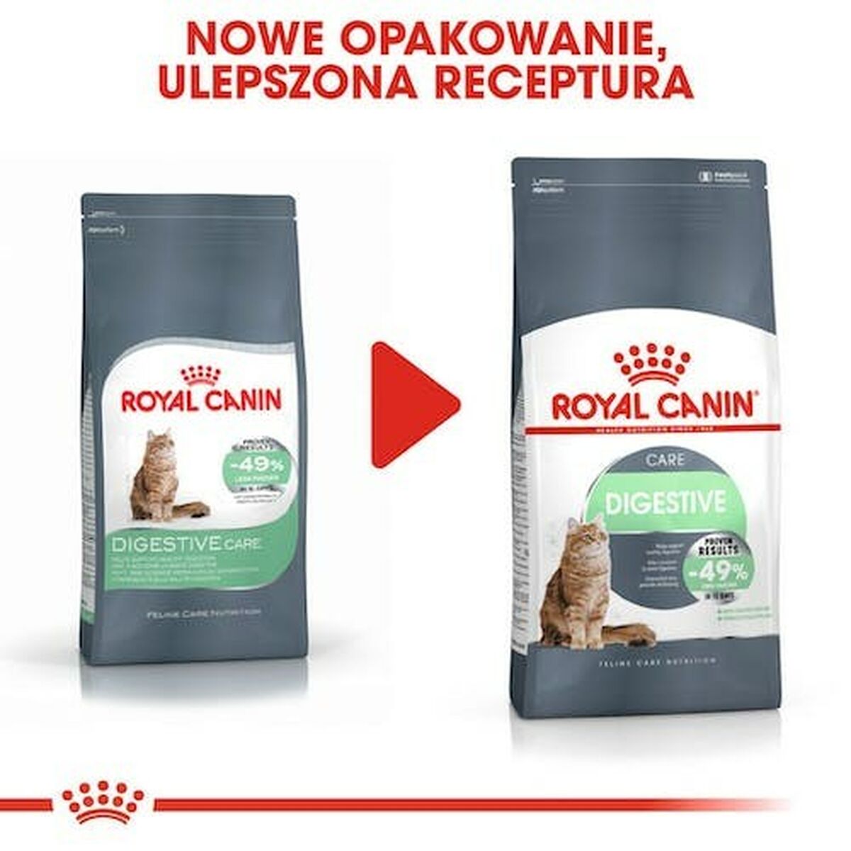 Aliments pour chat Royal Canin Digestive Care Adulte Poisson Riz Légumes 4 Kg