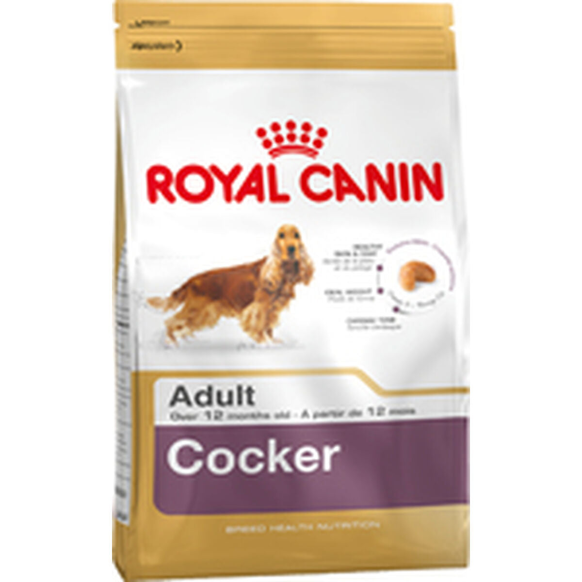 Nourriture Royal Canin Cocker Adult Adulte Poulet Riz Maïs 12 kg