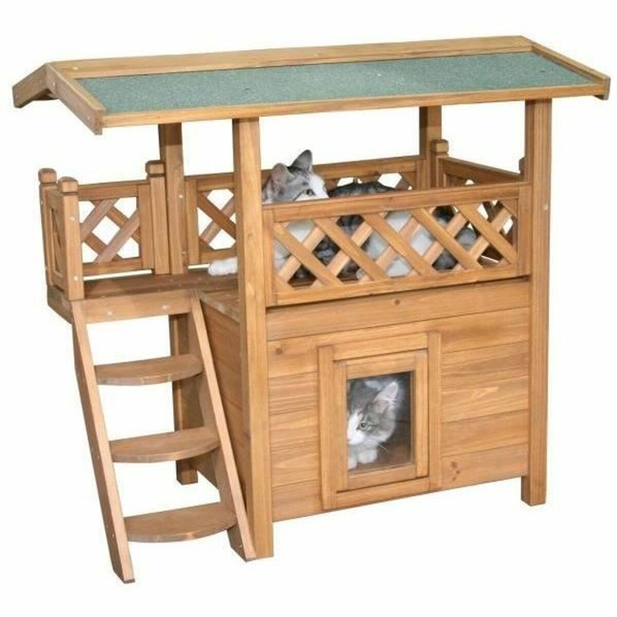 Cabane Kerbl Marron Vert 77 x 50 x 73 cm