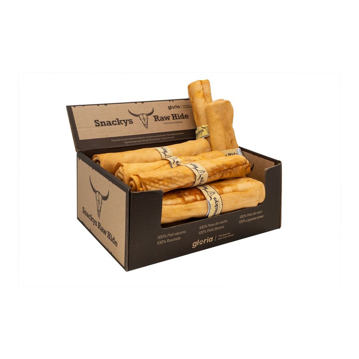 Snack pour chiens Gloria Rawhide Miel Masticable
