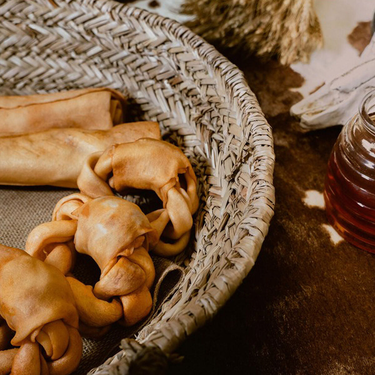 Snack pour chiens Gloria Rawhide Miel Masticable