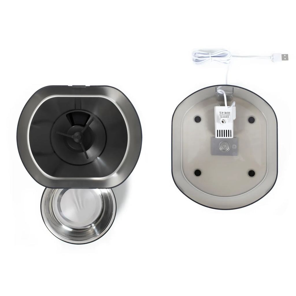 PET107 — Distributeur de croquettes + fontaine à eau — LIVOO