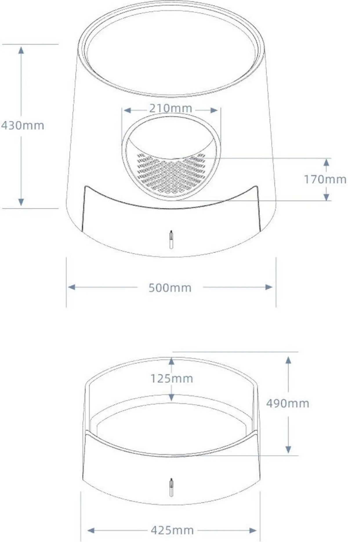 Bac à litière design avec tiroir - avec griffoir