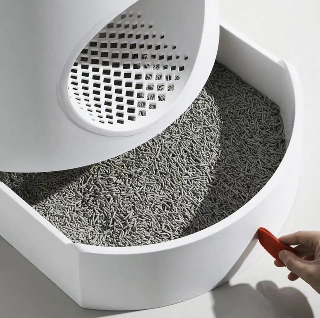 Bac à litière design avec tiroir - avec griffoir