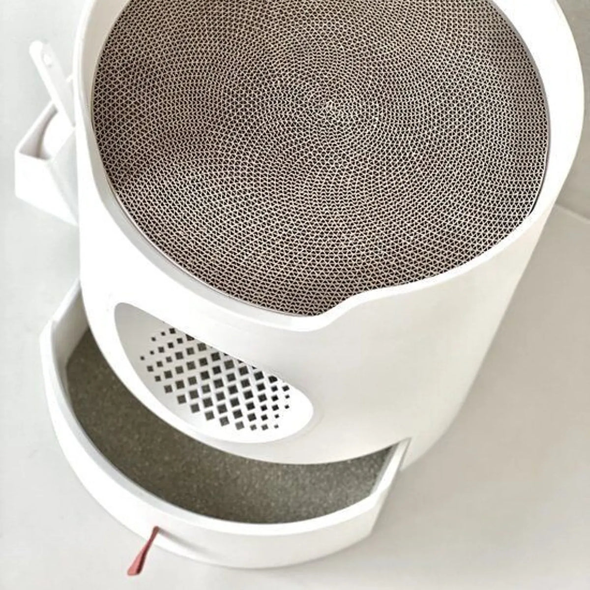 Bac à litière design avec tiroir - avec griffoir