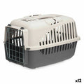 Cage de Transport Mascow Gris Anthracite Métal Plastique 46,5 x 32 x 32 cm (12 Unités)