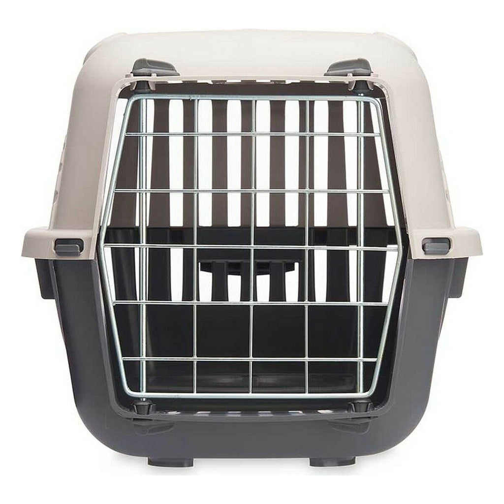 Cage de Transport Mascow Gris Anthracite Métal Plastique 46,5 x 32 x 32 cm (12 Unités)