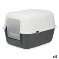 Bac à litière pour chats Mascow Gris Anthracite Plastique 48 x 32 x 38 cm (12 Unités)